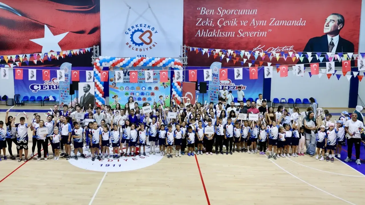 Çerkezköy'de 2 Bin Çocuk Sporla Buluştu!