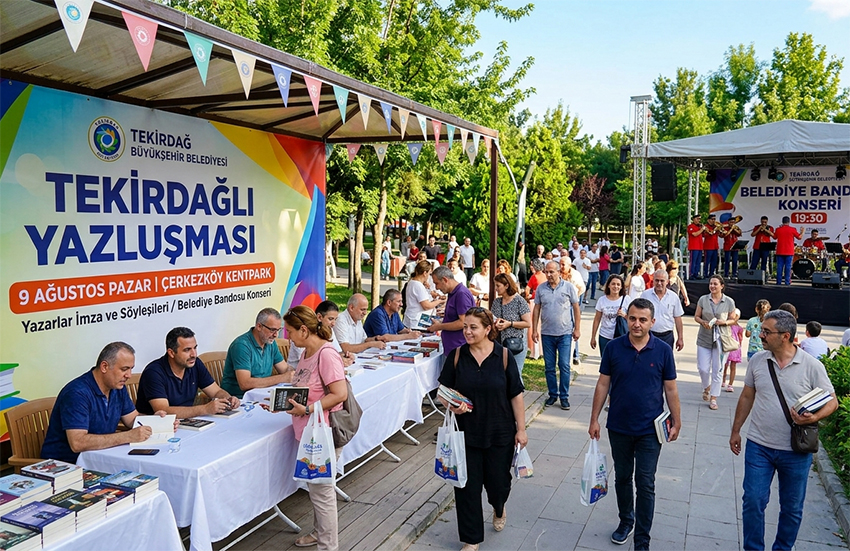Tekirdağlı yazarlar Çerkezköy Kentpark’ta okurlarıyla buluşuyor!