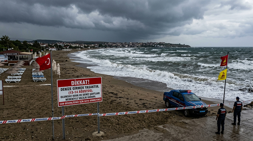 Tekirdağ'da denize girme yasağı