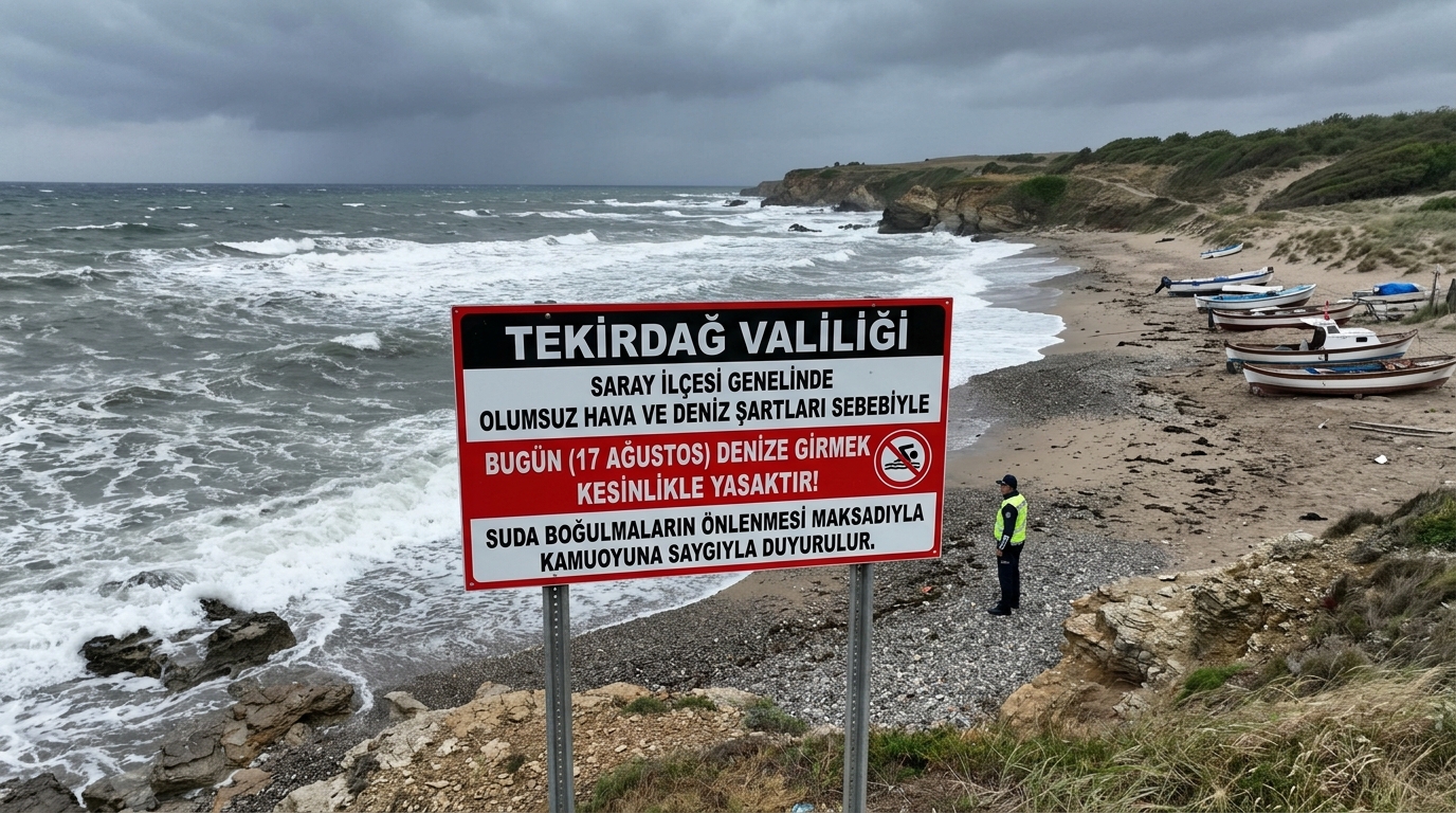 Saray'da denize girmek yasaklandı!