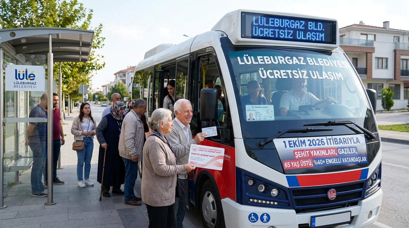 Lüleburgaz’da Ücretsiz Ulaşım Dönemi Başlıyor: Kimler Nasıl Yararlanacak?