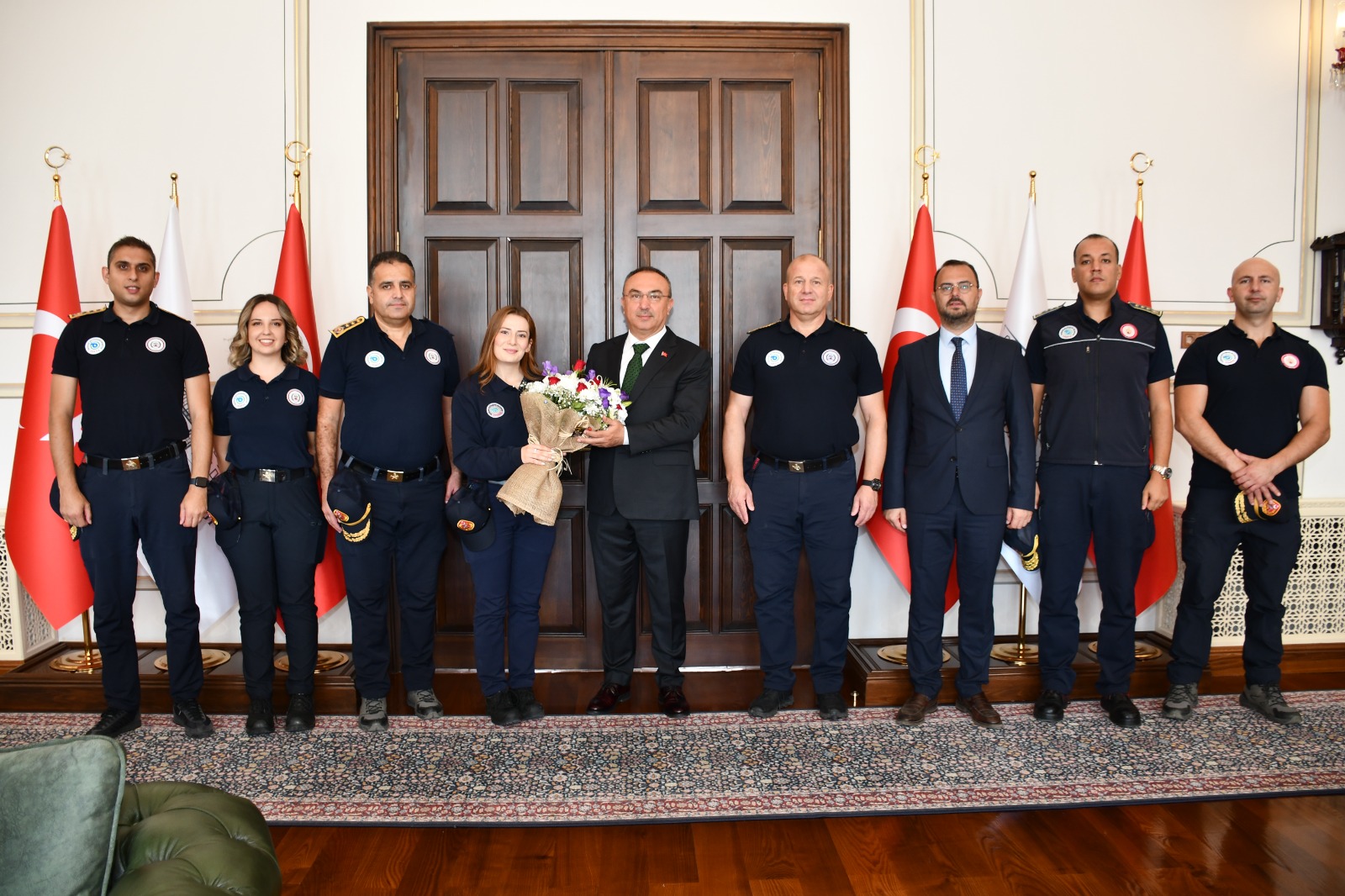 İtfaiye Daire Başkanlığı Heyetinden Vali Recep Soytürk’e Ziyaret