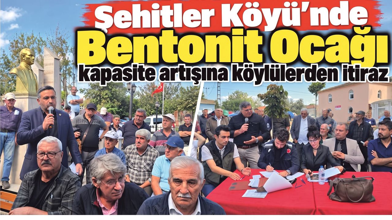 Enez'deki Bentonit Ocağına Karşı Köylülerden Ortak İsyan: 