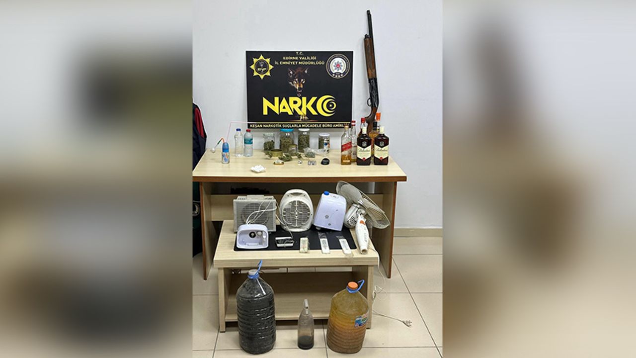 Oto elektrik dükkanında uyuşturucu üreten zanlı tutuklandı 150w
